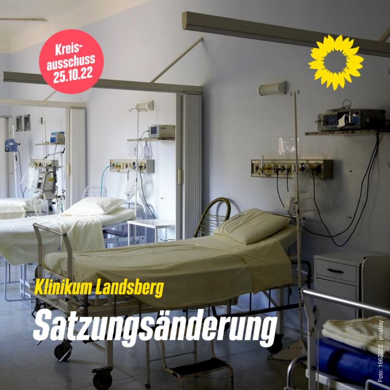 Satzungsänderung Kommunalunternehmen Klinikum Landsberg
